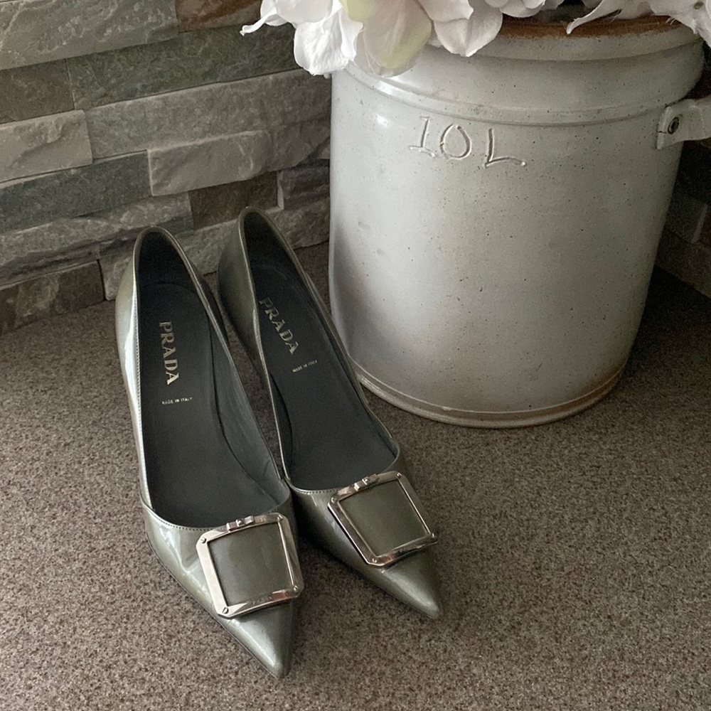 PRADA Buckle Toe Pump Heels